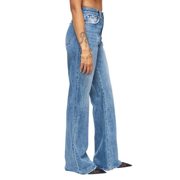 NEW PISTOLA stevie high rise relaxed flare jean in seneca - Picture 3 of 4